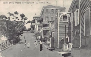 U.S. Virgin Islands - SAINT THOMAS - Government Offices Theatre in foregroung - - Picture 1 of 2