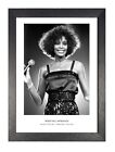 Whitney 13 Houston Tribute Legend Black And White Poster American Singer Music 