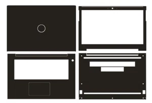 KH Laptop Protector Carbon fiber Sticker Skin Cover for Dell Vostro 14-5471 14" - Picture 1 of 29