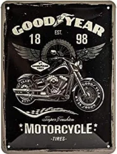 Nostalgic-Art Metallschild, Goodyear - Motorrad 20x15 cm 26224 - Bild 1 von 6
