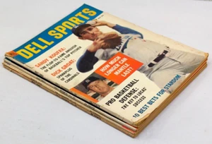 Dell Sports magazine, 4 vintage issues, 1964, 1966, Mickey Mantle, Sandy Koufax - Picture 1 of 4