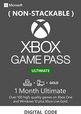 Xbox Game Pass Ultimate 1 Month (NON STACKABLE) - Xbox Live Code - Ship Now! • 4.30£