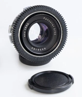 Carl Zeiss Pancolar f/2 50mm Zebra PL-MOUNT LENS ARRIFLEX ARRI Red One 35MM - image 1 of 4