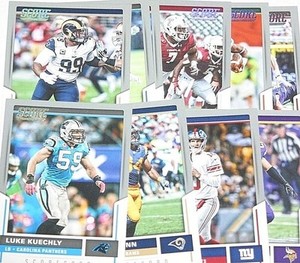 2017 Score Football Scorecard Parallel Singles - Pick From Drop Down Menu 