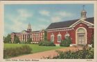 1933 Calvin College Grand Rapids MI Michigan linen Shaw News postcard N09