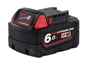 Batería Milwaukee® M18 B6 REDLITHIUM-ION™ 18 voltios 6,0 Ah Li-Ion M18B6 - Imagen 1 de 3
