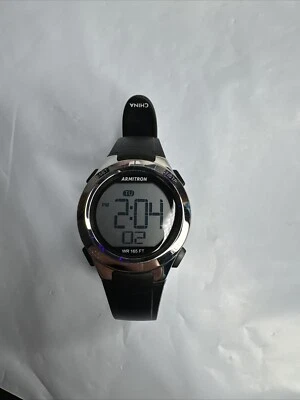 Reloj digital Armitron Pro Sport para mujer 45/7042 27 mm azul/plateado funcionando Foto 1 de 4