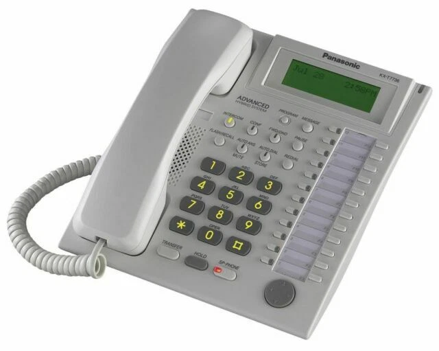 Panasonic KX-T7736 Hybrid System Corded Telephone with 3-Line Backlit LCD... - Image 1 of 1