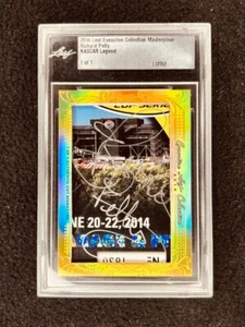 Richard Petty 2016 Leaf Masterpiece Cut Signature autograph card 1/1 JSA NASCAR - Picture 1 of 2