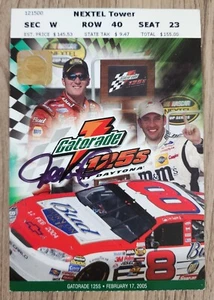 Michael Waltrip signiert 05 Gatorade 125er Daytona Rennen Sieg Ticket Stub NASCAR RAD - Bild 1 von 1
