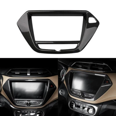 Carbon Fiber Style Navigation Control Panel Cover Trim For Chevrolet Trailblazer - Изображение 1 из 4