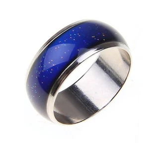 Kids Adult Temperature Emotion Feeling Mood Ring Band Color Changing Jewelry New - Picture 1 of 15