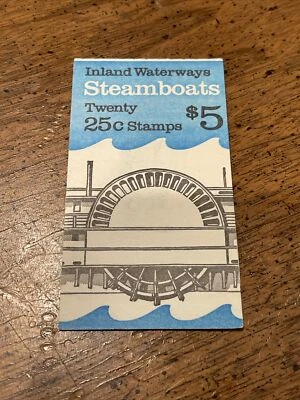 US 2405-2409A BK166, Steamboats,  Complete Booklet/20, Mint NH.  Unopened - Image 1 of 2