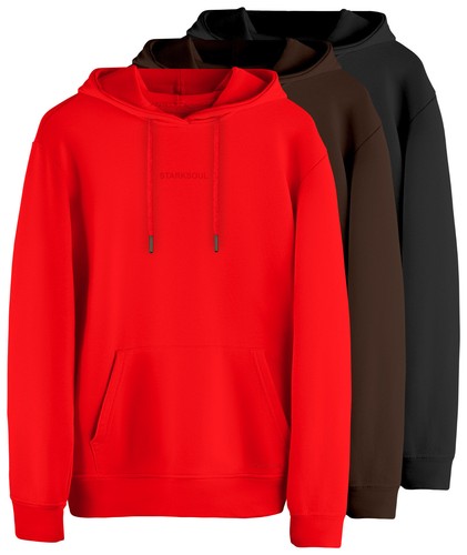 SACAI Felpa con cappuccio Embossed felpa con cappuccio unisex interno ruvido 270 gsm di Stark Soul