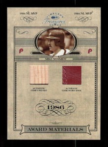 2004 Donruss Timeless Treasures #AW-21 Mike Schmidt Dual Relic #'d /50