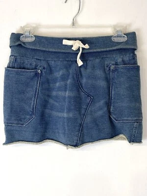 Ralph Lauren Niñas Grandes Talla L (12-14) Denim Azul Terry Skort NUEVO Foto 1 de 4