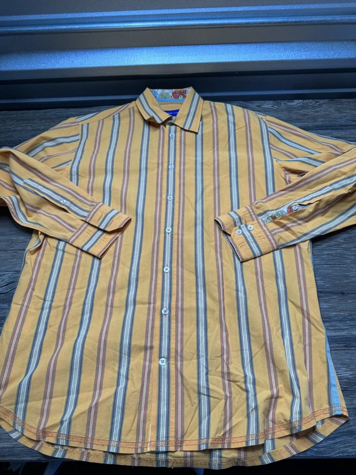 Georg Roth Mens L Long Sleeve Button Up Flip Cuff Shirt - Image 1 of 4