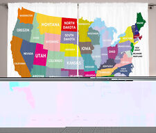 Mapa Cortina EE.UU. Mapa colorido Unidos