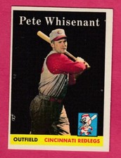 1958 Topps # 466 Pete Whisenant -- Cincinnati Redlegs  (EX-MT)