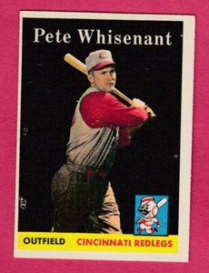 1958 Topps # 466 Pete Whisenant -- Cincinnati Redlegs  (EX-MT)