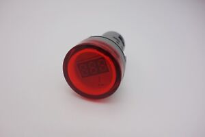 1pc 22MM RED AC 50-500V 3 digital LED Voltmeter Voltage meter Pilot Light type