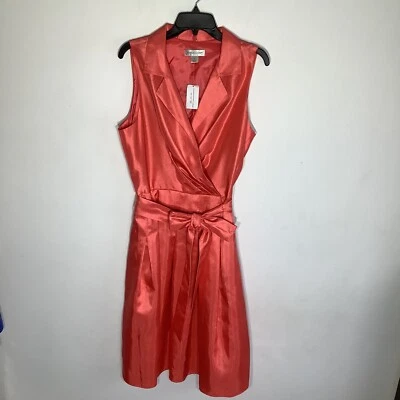 Christopher & Banks Womens Sleeveless A-Line Dress Orange Size 16 NWT - Image 1 of 4