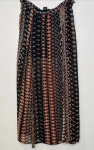 Womens Angie Skirt Multicolored With Slit Size L - Picture 1 of 5