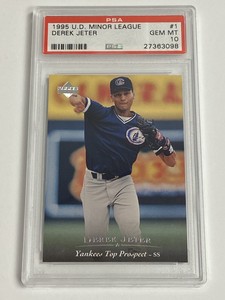 1995 Upper Deck Minor League DEREK JETER #1 New York Yankees HOF PSA 10