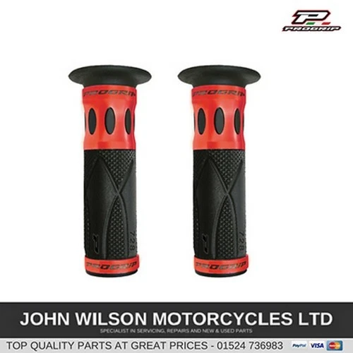 Suzuki GSXR600 GSXR600 SRAD GSXR750 Red Aluminium Handlebar Soft Grips - Image 1 of 1