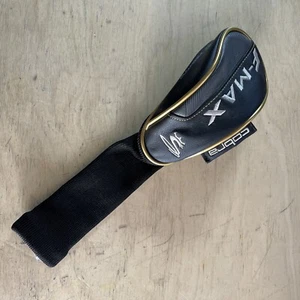 COBRA F-MAX GOLF 3/HYBRID RESCUE DRAW WEIGHTING HEADCOVER BLACK GOLD WHITE BRAND - Picture 1 of 5