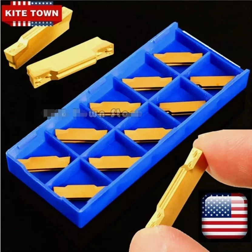 ZHOUZIMI 20pcs Carbide Inserts MGMN200-G for MGEHR/MGIVR Grooving Cut-Off Tool Holder