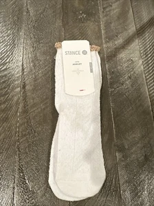 Stance Woman’s Nettie Anklet Socks White/Rose Gold - Picture 1 of 2