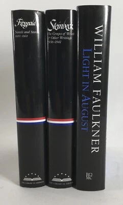 John Steinbeck: The Grapes of + William Faulkner + Fitzgerald Library of America - Image 1 of 4
