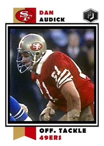 ACEO DAN AUDICK SAN FRANCISCO 49ERS CUSTOM HAND MADE ART CARD - Picture 1 of 2
