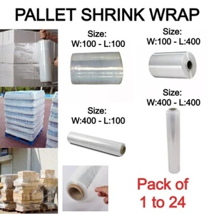CLEAR PALLET WRAP STRETCH SHRINK CAST PARCEL PACKING CLING FILM LONG STRONG - Picture 1 of 21