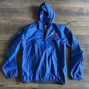 Comme Des Garçons Play Rain Jacket Mens M Blue K Way Pullover - Picture 1 of 8