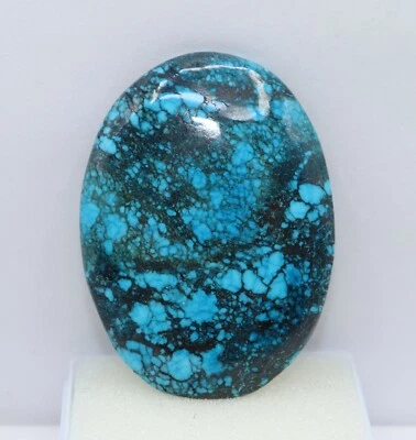 Piedra preciosa suelta corte ovalado certificado azul turquesa azul Arizona natural 92 quilates con regalo Foto 1 de 4