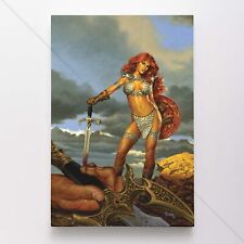 Red Sonja Poster Canvas Comic Book Art Print #1534