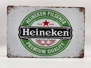 Blechschild Heineken 20x30cm Nostalgie Retro Reklame Vintage Deko Geschenk Bier - Bild 1 von 1