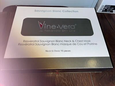 Vine Vera Resveratrol Cuidado de la Piel Sauvignon Blanc Cuello y Pecho Máscaras 13 Piezas Foto 1 de 3