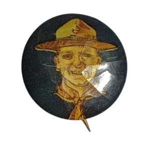 Vintage Bastian Bros. Co. um 1900 Pfadfinder Pinback Button - Bild 1 von 5