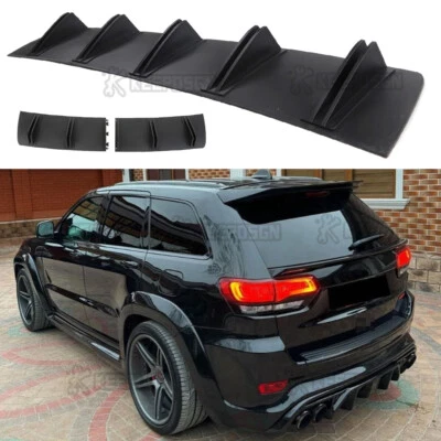 Fins Rear Diffuser Bumper Spoiler Lip Splitter For Jeep Grand Cherokee SRT SRT8 - Image 1 of 4