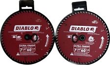2 Diablo D0760 7-1/4-Inch 60-TPI ATB Perma-Shield Ultra Finish Saw Blade BN