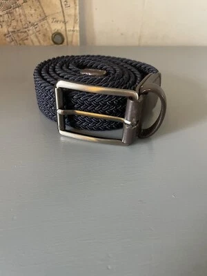 Cinturón Trenzado PERRY ELLIS PORTFOLIO Cuero Marrón Azul Marino Talla 36 Foto 1 de 4