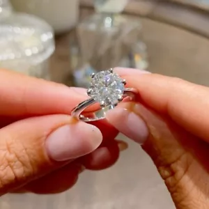 1.50 Ct Round Cut IGI Certified Lab Grown Diamond Solitaire Ring 14Kt White Gold - Picture 1 of 23