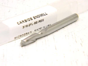 NEW MONSTER USA 3/16" 2FSE SOLID CARBIDE END MILL 204-001100 - Picture 1 of 1