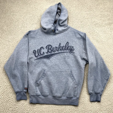 California Berkeley Golden Bears Sweatshirt Mens Small Blue Hoodie Sweater * Cover