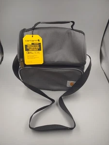 Carhartt Thermo 12 Dosen Zwei Fächer Mittagessen Kühlbox ~ C10304 ~ grau/schwarz - Bild 1 von 10