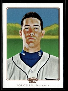 Rick Porcello - Base carta Topps 206 2010 #220 Detroit Tigers - Foto 1 di 2