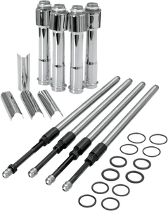 S & S Cycle 930-0023 Adjustable Pushrod Kit with Covers - Imagen 1 de 1